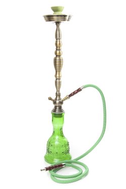 初めてのシーシャセット(水タバコ)緑【77cm】フレーバー、炭、アルミホイル、トング、説明書付き - サブ5