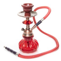 初めてのシーシャセット(水タバコ)赤【約25cm】フレーバー、炭、アルミホイル、トング、説明書付き - サブ5