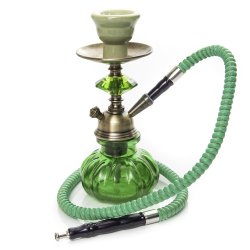 初めてのシーシャセット(水タバコ)緑【約25cm】フレーバー、炭、アルミホイル、トング、説明書付き - サブ5