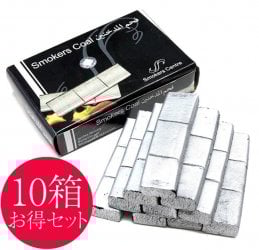 【10個セット】シーシャの炭 シルバーチャコール - 30個入り 樹脂香・レジン香にもオススメ