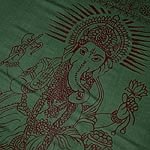[190cm×100cm]ガネーシャ・ラムナミ - 濃緑の商品写真