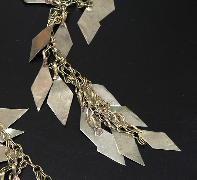 トルクメン チェーン - クチ族トライバルジュエリー 2 - アップにしてみました