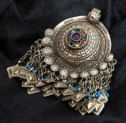 【一点物】色々使えるクチ族のアンティーク ペンダント - トライバルジュエリー【約6cm x 10cm】 - サブ2