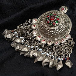 【一点物】色々使えるクチ族のアンティーク ペンダント - トライバルジュエリー【約6cm x 10cm】 - サブ5