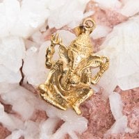 アンティーク調ガネーシャのペンダントトップ(ID-ACS-239)