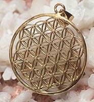 Flower of Lifeの大きめペンダント【チェーン付】の商品写真