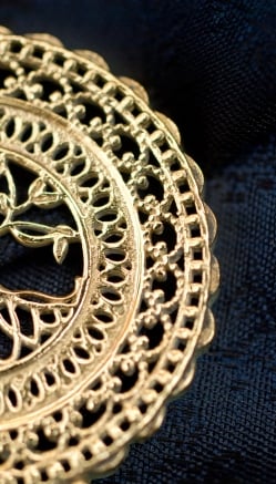 生命の木　Tree of Life のゴールドペンダントトップ -直径約4cm - サブ3