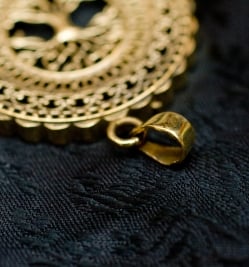 生命の木　Tree of Life のゴールドペンダントトップ -直径約4cm - サブ4