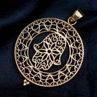 ハムサのゴールドペンダントトップ(ID-ACS-293)