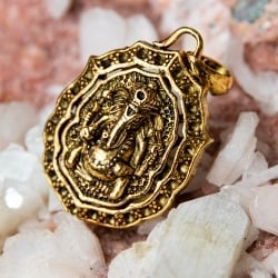 ガネーシャのペンダント ゴールド【紐付き】 - サブ2