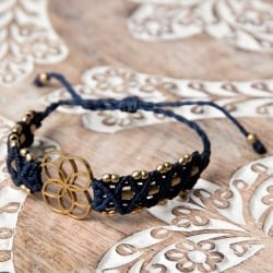 Flower of  Life マクラメ編みブレスレット - サブ4