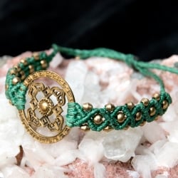 カーラチャクラ マンダラ マクラメ編みブレスレット - サブ2