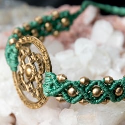 カーラチャクラ マンダラ マクラメ編みブレスレット - サブ3