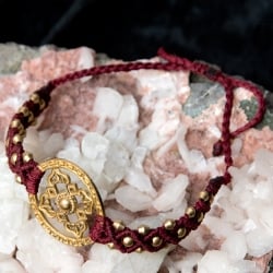 カーラチャクラ マンダラ マクラメ編みブレスレット - サブ5