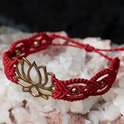 ロータス マクラメ編みブレスレット - サブ2