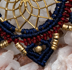 神聖幾何学模様 Flower of Life のマクラメ ネックレス - サブ3