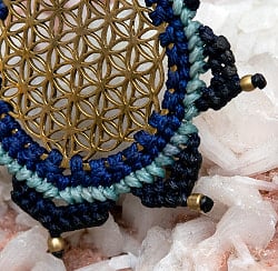 神聖幾何学模様 Flower of Life のマクラメ ネックレス - サブ3