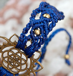 Flower of  Life マクラメ編みブレスレット - サブ3