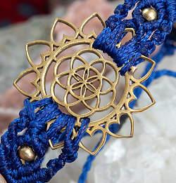 Flower of  Life マクラメ編みブレスレット - サブ5