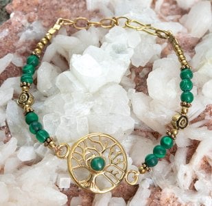 Tree Of Lifeのパワーストーン付きブレスレット