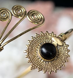 天然石とぐるぐるのメタルバングル - サブ3