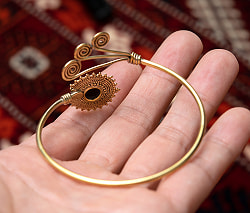 天然石とぐるぐるのメタルバングル - サブ5