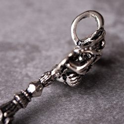 ガネーシャのペンダントトップシルバー【紐付き】 - サブ4