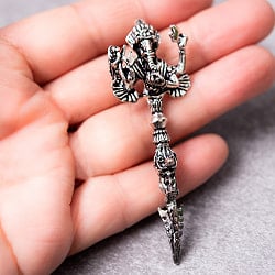 ガネーシャのペンダントトップシルバー【紐付き】 - サブ5