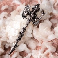 ガネーシャのペンダントトップシルバー【紐付き】(ID-ACS-383)