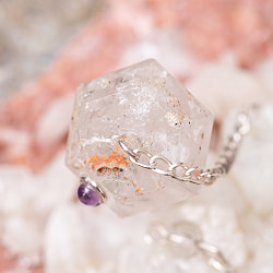 クリスタルと7チャクラペンデュラム　占いやダウジング　ヒーリングに使われるパワーストーンの振り子 - サブ4