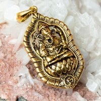 ガネーシャのペンダントトップ【紐付き】(ID-ACS-391)