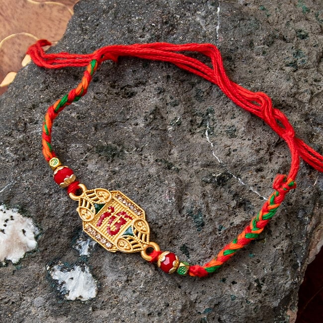 ラーキー - インドの紐ブレスレットの写真ブレス, ブレスレット,アンクレット,ラクシャバンダン,Rakhi Bandhan