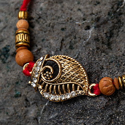 ラーキー - インドの紐ブレスレット フェザー - サブ3