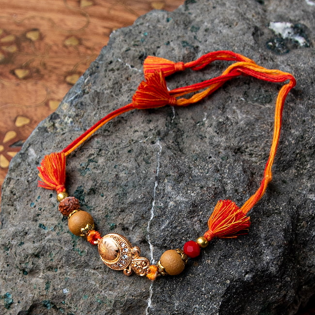 ラーキー - インドの紐ブレスレットの写真ブレス, ブレスレット,アンクレット,ラクシャバンダン,Rakhi Bandhan
