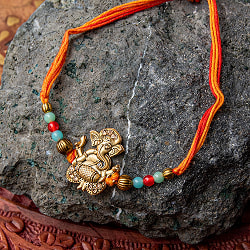 ラーキー - インドの紐ブレスレット ガネーシャの商品写真