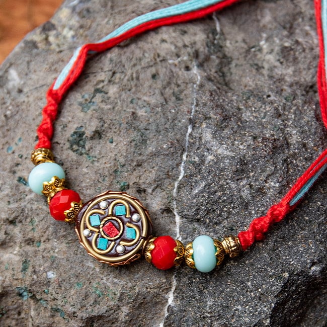 ラーキー - インドの紐ブレスレット トルコの写真ブレス, ブレスレット,アンクレット,ラクシャバンダン,Rakhi Bandhan