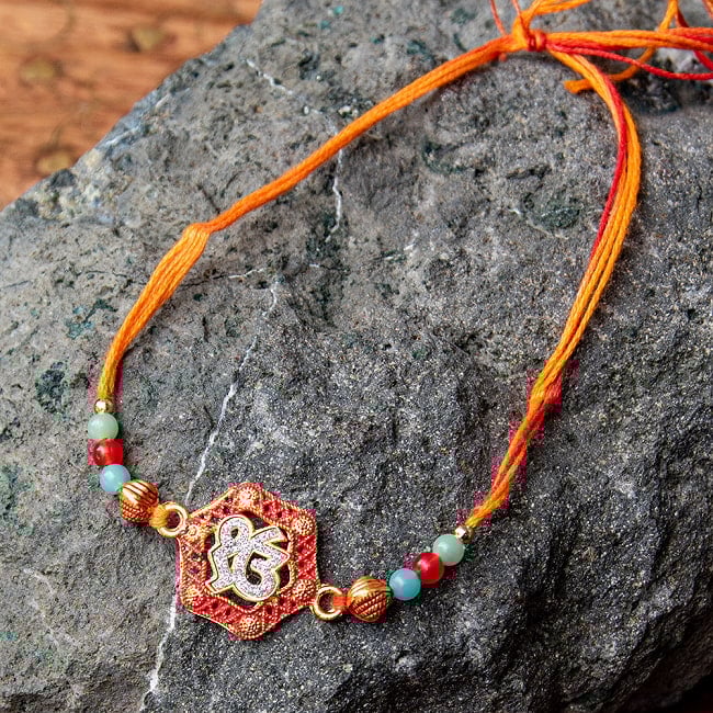 ラーキー - インドの紐ブレスレットの写真ブレス, ブレスレット,アンクレット,ラクシャバンダン,Rakhi Bandhan