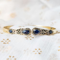 2つの天然石のシンプルブレス　オーバル - サブ2