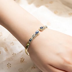 2つの天然石のシンプルブレス　オーバル - サブ5