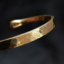 真鍮のシンプルバングル　細 - サブ3