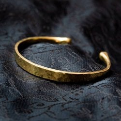 真鍮のシンプルバングル　細(ID-ACS-428)