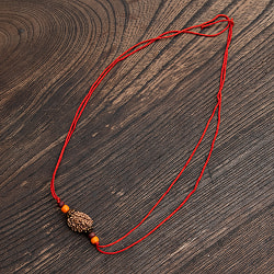 【3面】 インドの数珠 - ルドラクシャのカヴァチ（ブレスレット） - サブ5