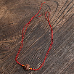 【6面】 インドの数珠 - ルドラクシャのカヴァチ（ブレスレット） - サブ5