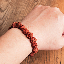 ルドラクシャのブレスレット 聖なる菩提樹の実 - サブ4