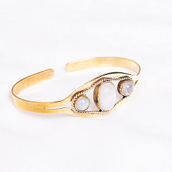 3つの天然石のメタルブレス - サブ2