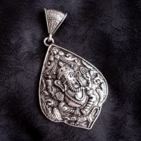 ガネーシャのペンダント シルバー(ID-ACS-441)