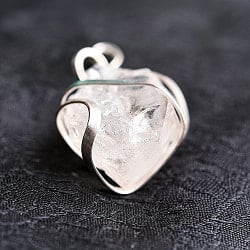 天然石の原石　ペンダントトップ -直径約3.8cm - サブ5