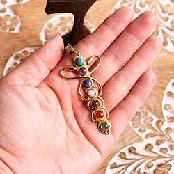 7つの天然石　カドゥケウスのペンダント - サブ5