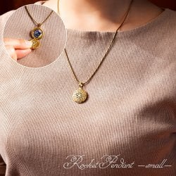 推しを入れて歩く ロケットペンダント 丸型小