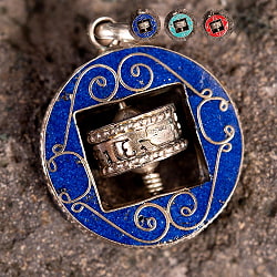 【全4種】いつでもどこでも徳を積む!マニ車のペンダント